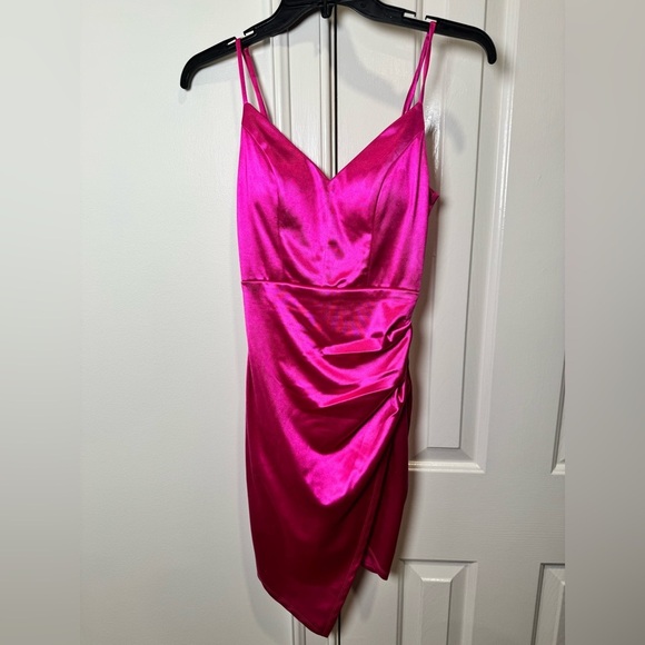Honey and Rosie Dresses & Skirts - Honey and Rosie Fuchsia Asymmetrical Dress